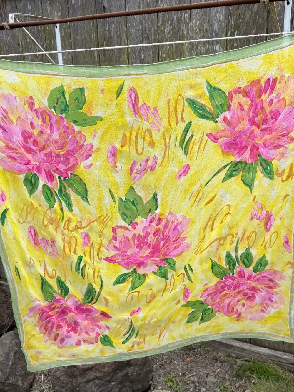 Vintage Carlisle Silk Chiffon Scarf